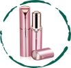 Facial Hair Remover for Women - Painless Portable Lipstick Shaver with LED Light & Stainless Steel Blades, Rechargeable USB Epilator for Lip, Chin
