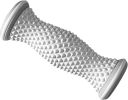 Ergonomic Foot Massager Roller - for Plantar Fasciitis Relief, Portable Reflexology Tool (Gray)