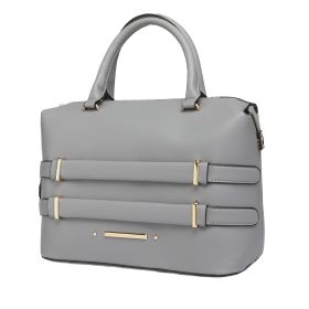 MKF Collection Leila Vegan Leather Women's Tote Bag by Mia K (Color: Charcoal)