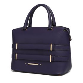 MKF Collection Leila Vegan Leather Women's Tote Bag by Mia K (Color: Eggplant)