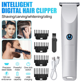Männer Pro Haarschneidemaschine Bartschneider Schneiden Barbier-Rasier Maschine (Color: White)