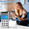 4 Channel TENS Unit Muscle Stimulator Rechargeable Digital TENS Muscle Massager with 48 Modes 20 Intensity Levels 8 Pads Timer